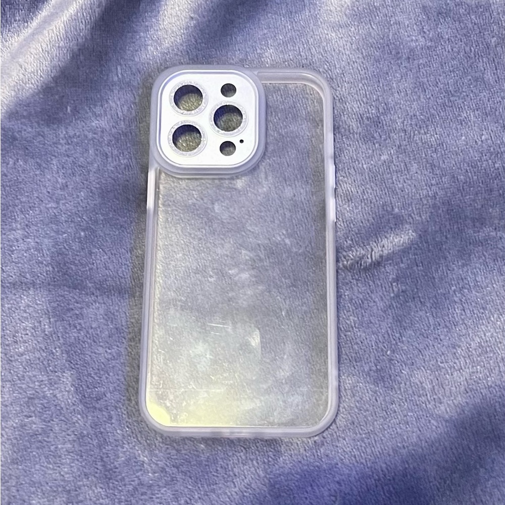 White clear iPhone 13 Pro case